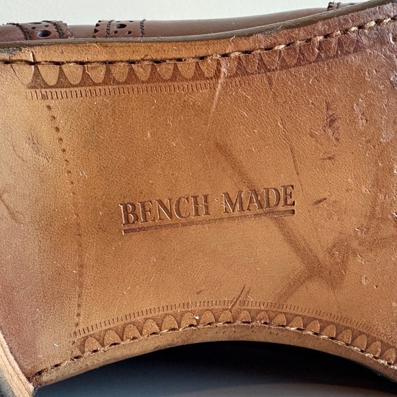 Vintage Royal Windsor by Grenson Leather Oxfords Wing Tip Brogue Style, 10.5 D - Picture 10 of 10